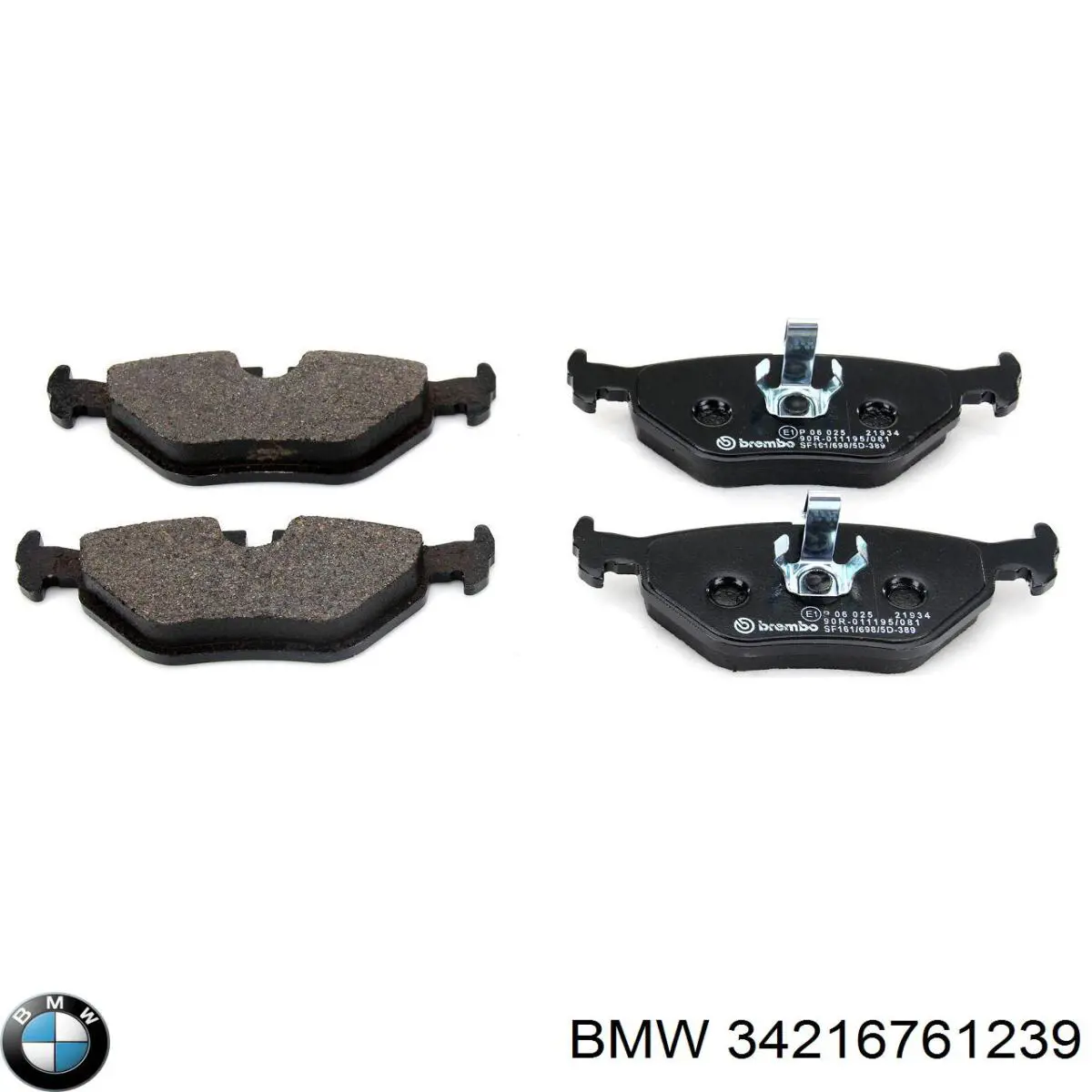 Do koszyka 34216761239 BMW Okładziny (klocki) do hamulców tarczowych tylne
