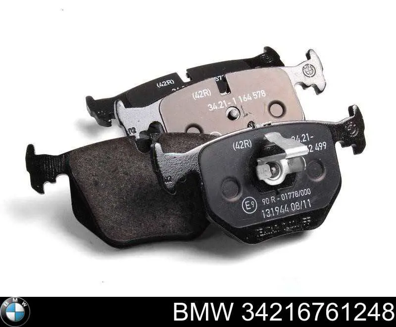 Okładziny (klocki) do hamulców tarczowych tylne BMW 34216761248 cena, od 24,36 USD