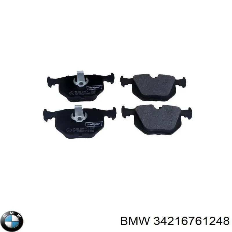 Do koszyka 34216761248 BMW Okładziny (klocki) do hamulców tarczowych tylne