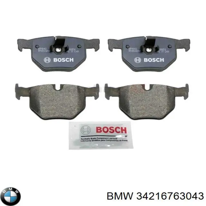 Okładziny (klocki) do hamulców tarczowych tylne 34216763043 BMW