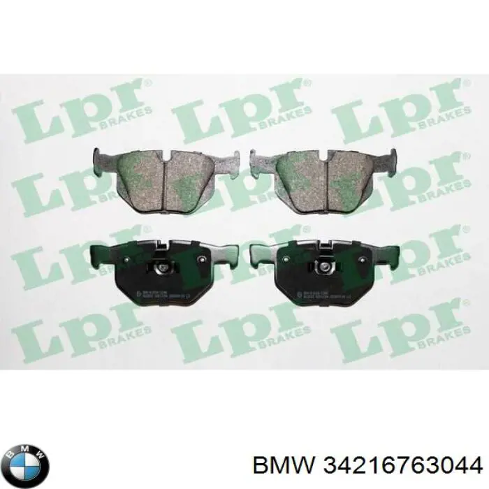 Do koszyka 34216763044 BMW Okładziny (klocki) do hamulców tarczowych tylne