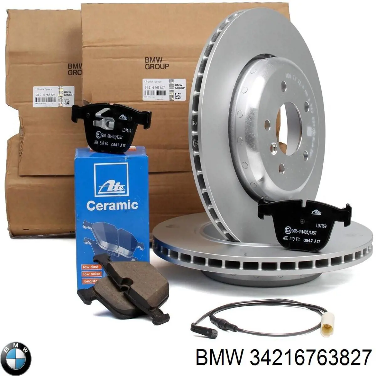 Do koszyka 34216763827 BMW Tarcza hamulcowa tylna