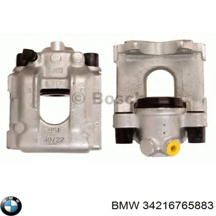 Do koszyka 34216765883 BMW Zacisk hamulcowy tylny lewy