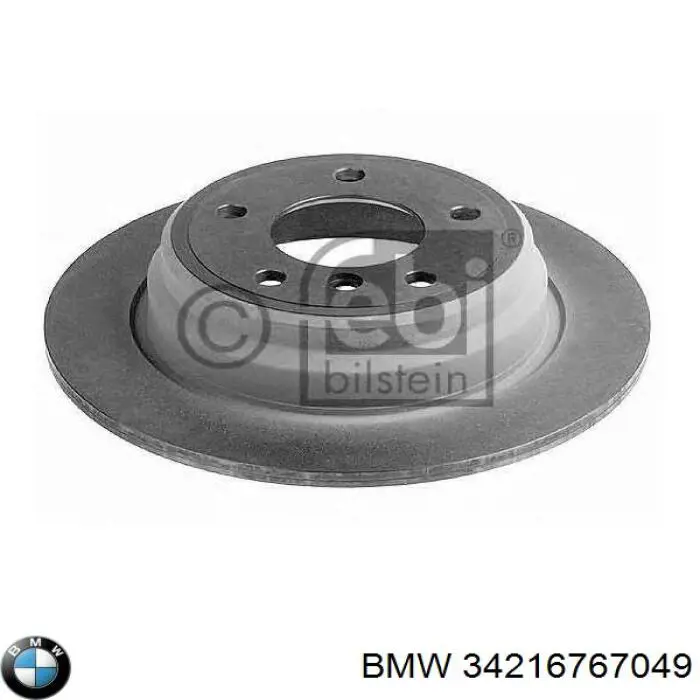 34216767049 BMW Tarcza hamulcowa tylna