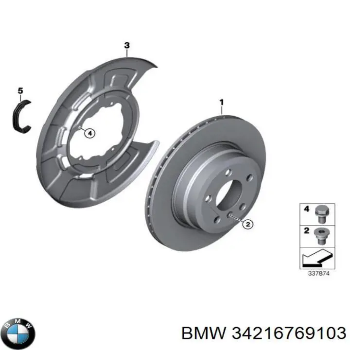 Zestaw naprawczy zacisku hamulcowego tylnego BMW 34216769103 cena, od 20,40 USD