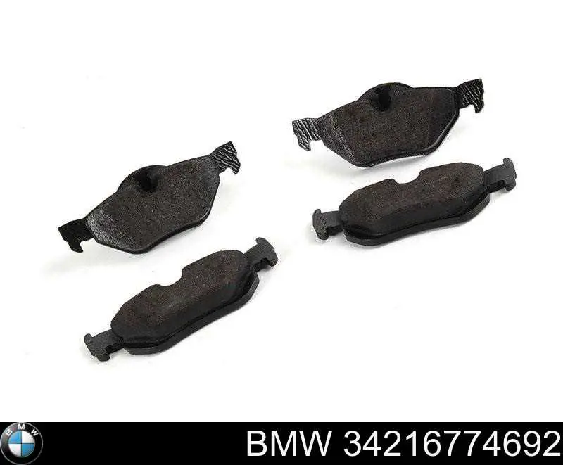 34216774692 BMW Okładziny (klocki) do hamulców tarczowych tylne