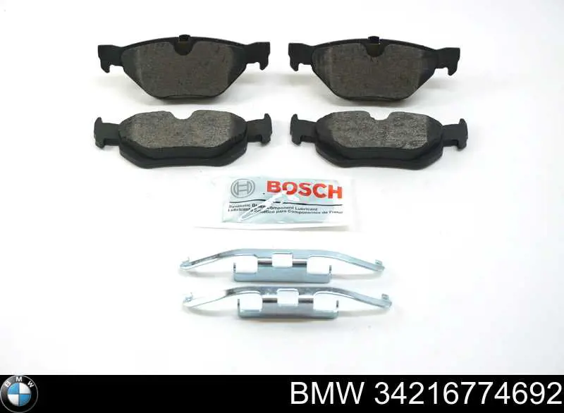 Okładziny (klocki) do hamulców tarczowych tylne BMW 34216774692 cena, od 21,14 USD