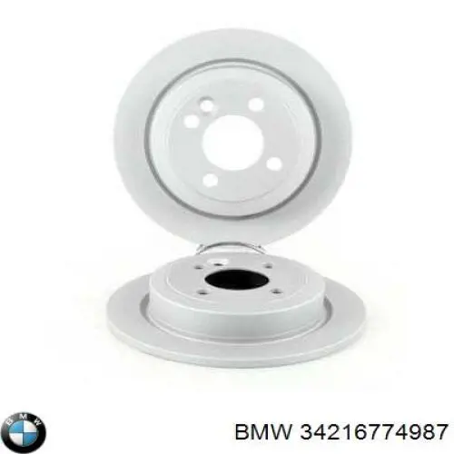 Do koszyka 34216774987 BMW Tarcza hamulcowa tylna