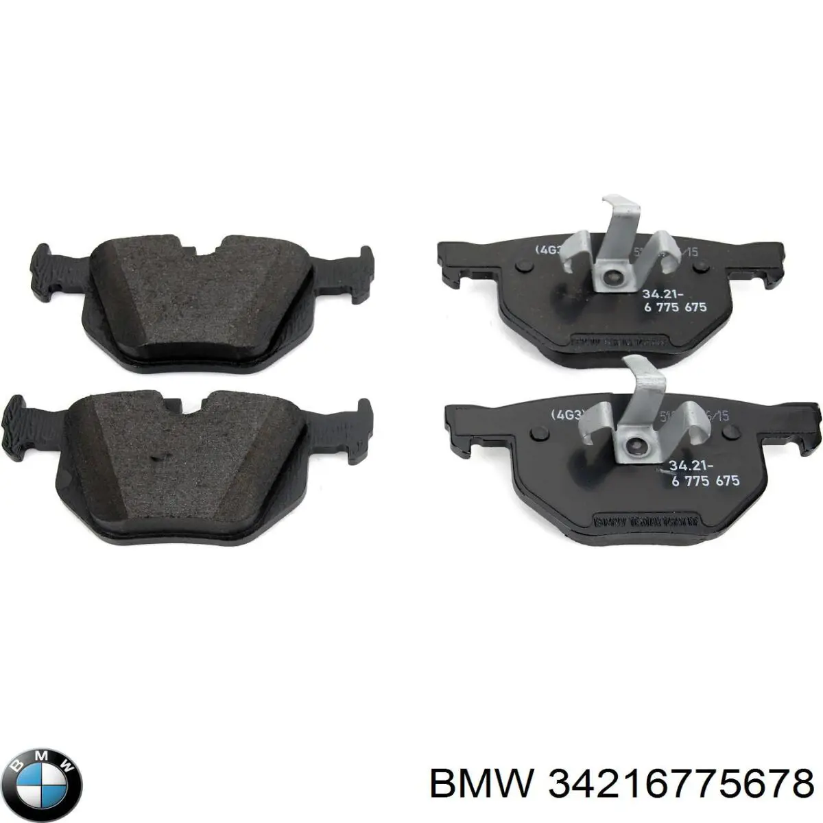 Okładziny (klocki) do hamulców tarczowych tylne BMW 34216775678 cena, od 26,22 USD
