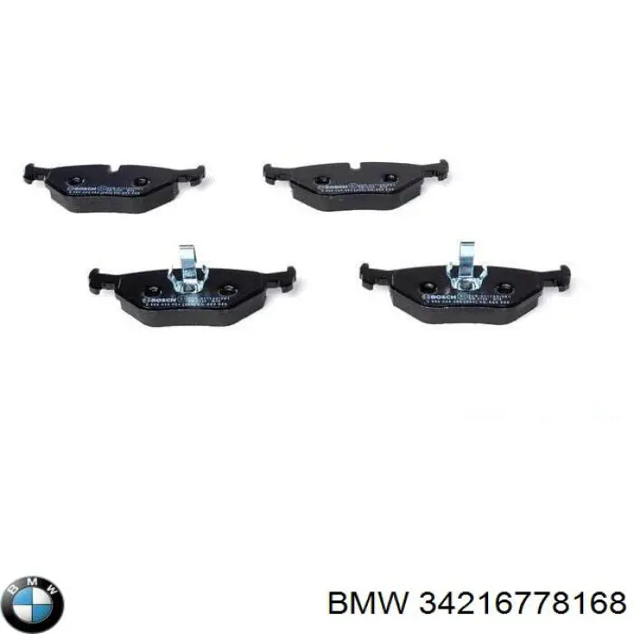 Okładziny (klocki) do hamulców tarczowych tylne BMW 34216778168 cena, od 23,72 USD