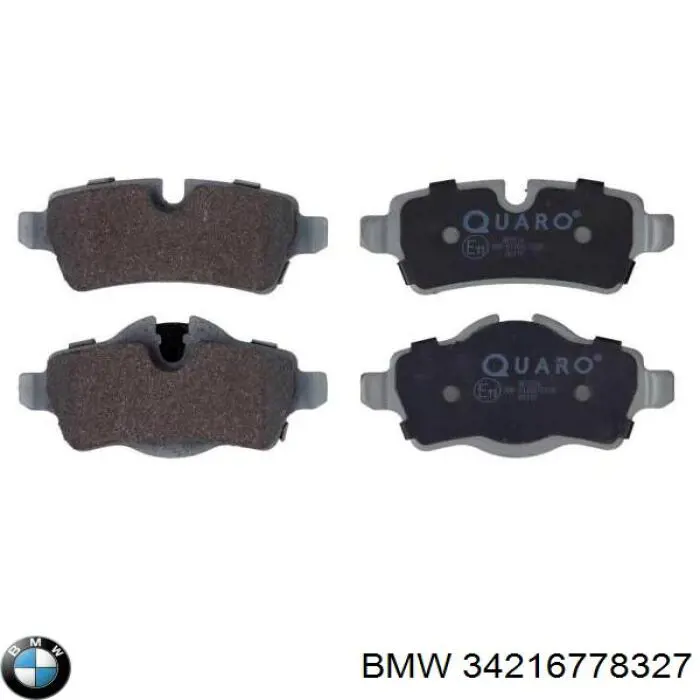 Okładziny (klocki) do hamulców tarczowych tylne BMW 34216778327 cena, od 23,55 USD