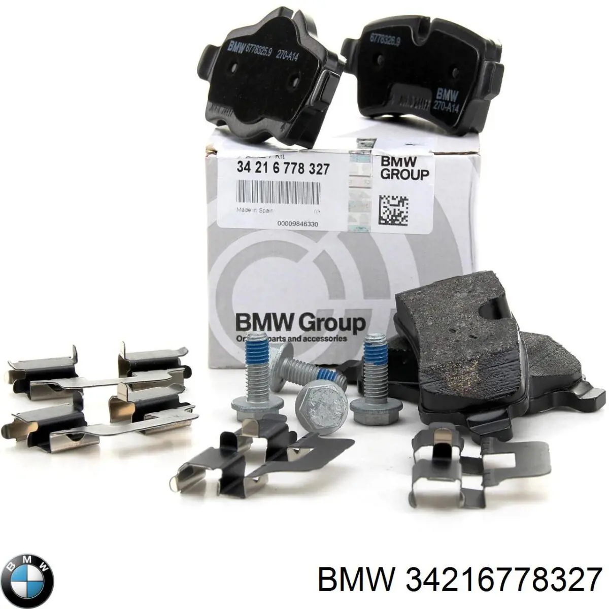 34216778327 BMW Okładziny (klocki) do hamulców tarczowych tylne