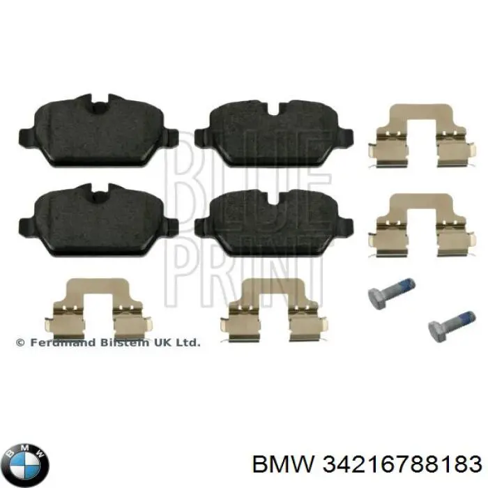 Do koszyka 34216788183 BMW Okładziny (klocki) do hamulców tarczowych tylne