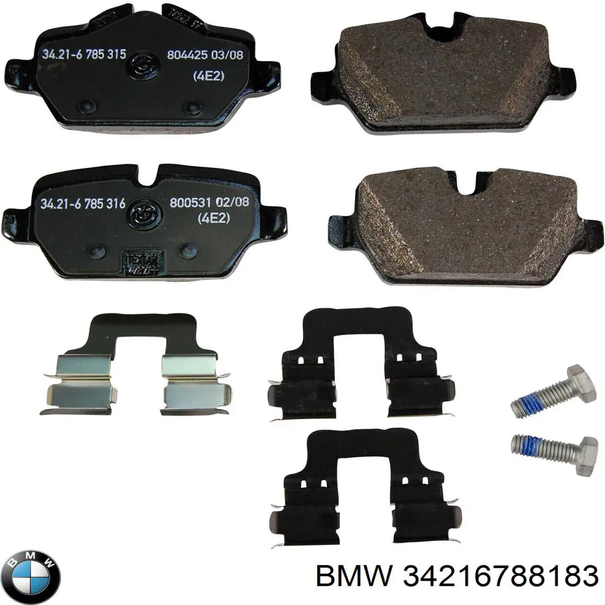 Okładziny (klocki) do hamulców tarczowych tylne BMW 34216788183 cena, od 22,48 USD