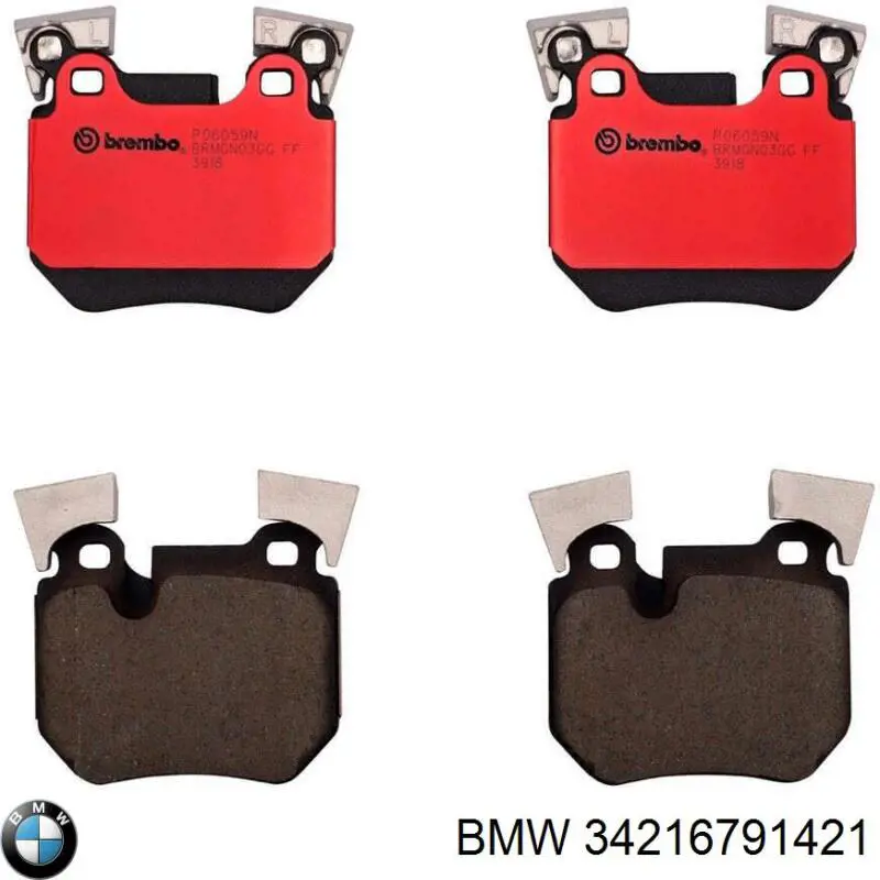 Okładziny (klocki) do hamulców tarczowych tylne BMW 34216791421 cena, od 44,97 USD