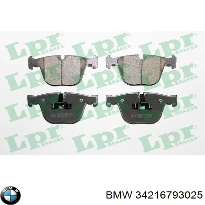 Okładziny (klocki) do hamulców tarczowych tylne BMW 34216793025 cena, od 29,56 USD