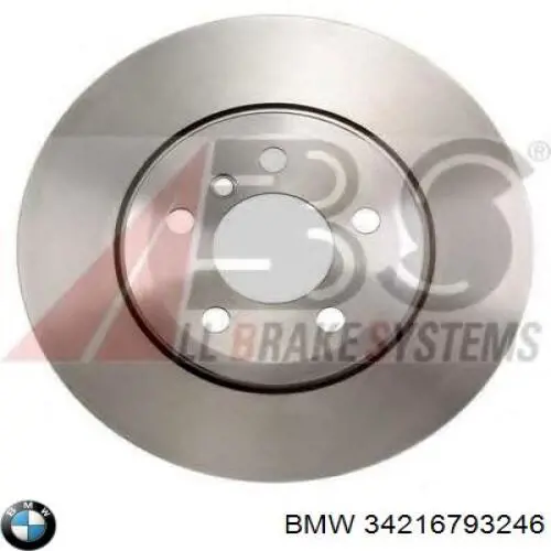 34216793246 BMW tarcza hamulcowa tylna