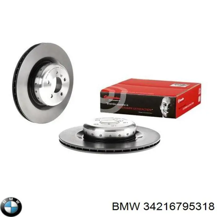 34216795318 BMW Tarcza hamulcowa tylna