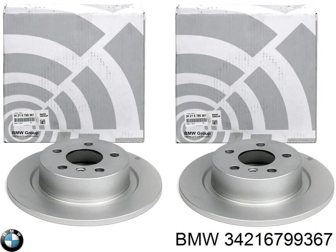 Do koszyka 34216799367 BMW Tarcza hamulcowa tylna