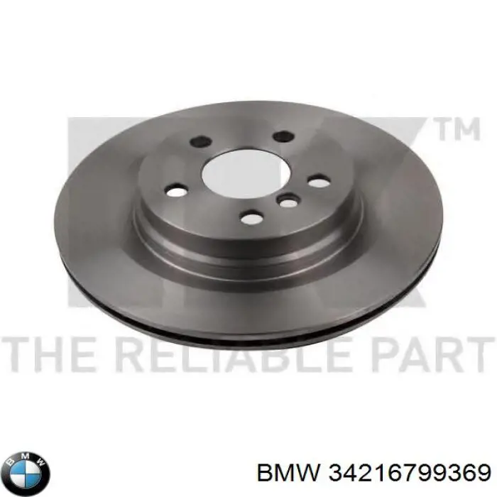 Do koszyka 34216799369 BMW Tarcza hamulcowa tylna