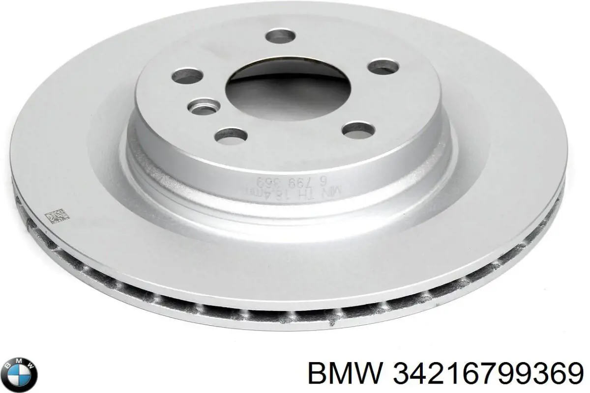 34216799369 BMW Tarcza hamulcowa tylna