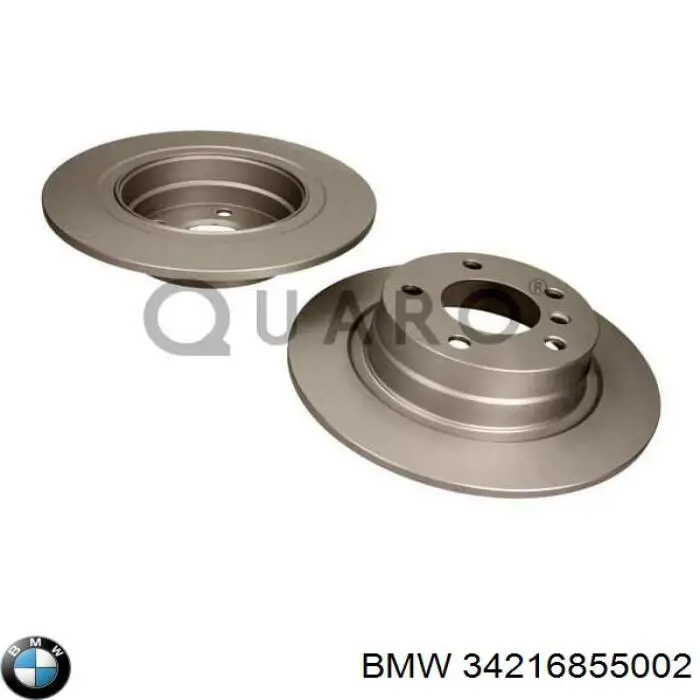 Do koszyka 34216855002 BMW Tarcza hamulcowa tylna