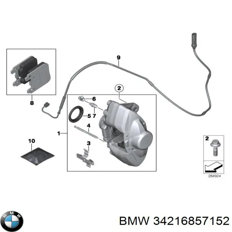 Zestaw naprawczy hamulców tylnych do BMW 1 (F21)