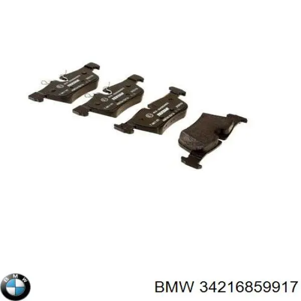34216859917 BMW Okładziny (klocki) do hamulców tarczowych tylne