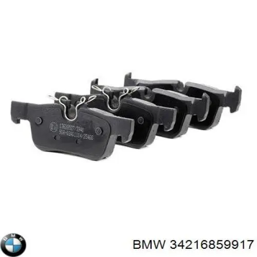Okładziny (klocki) do hamulców tarczowych tylne BMW 34216859917 cena, od 39,42 USD