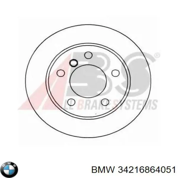 34216864051 BMW Tarcza hamulcowa tylna