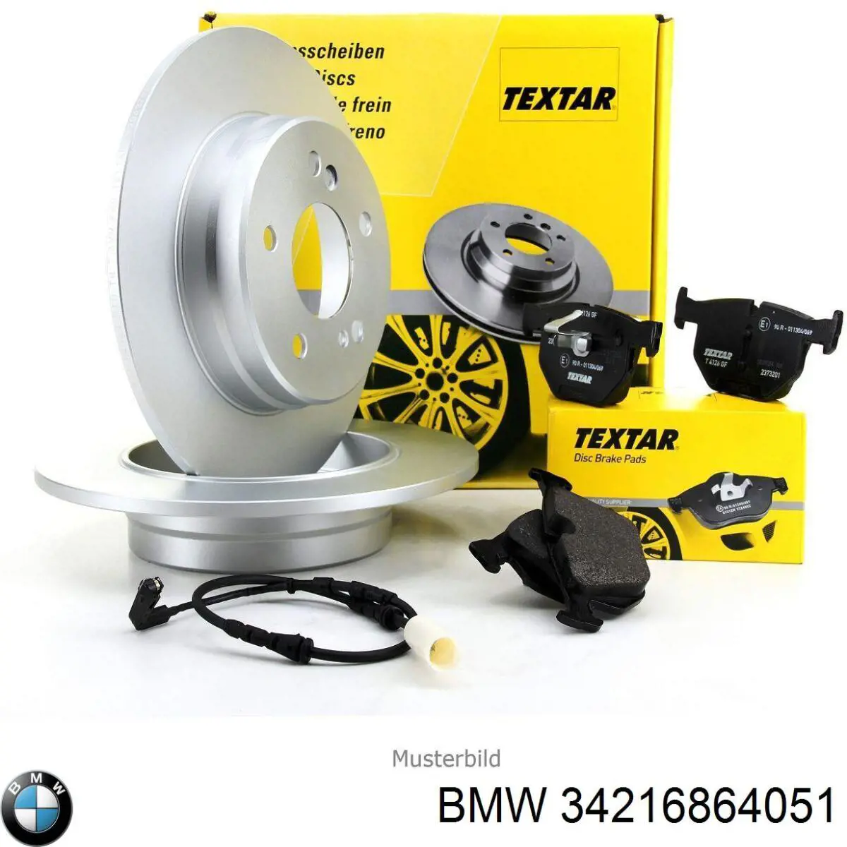 Tarcza hamulcowa tylna 34216864051 BMW