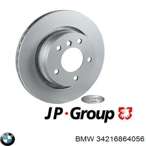 Tarcza hamulcowa tylna BMW 34216864056 cena, od 55,69 USD