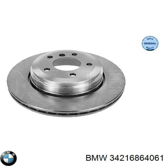 Tarcza hamulcowa tylna BMW 34216864061 cena, od 100,39 USD