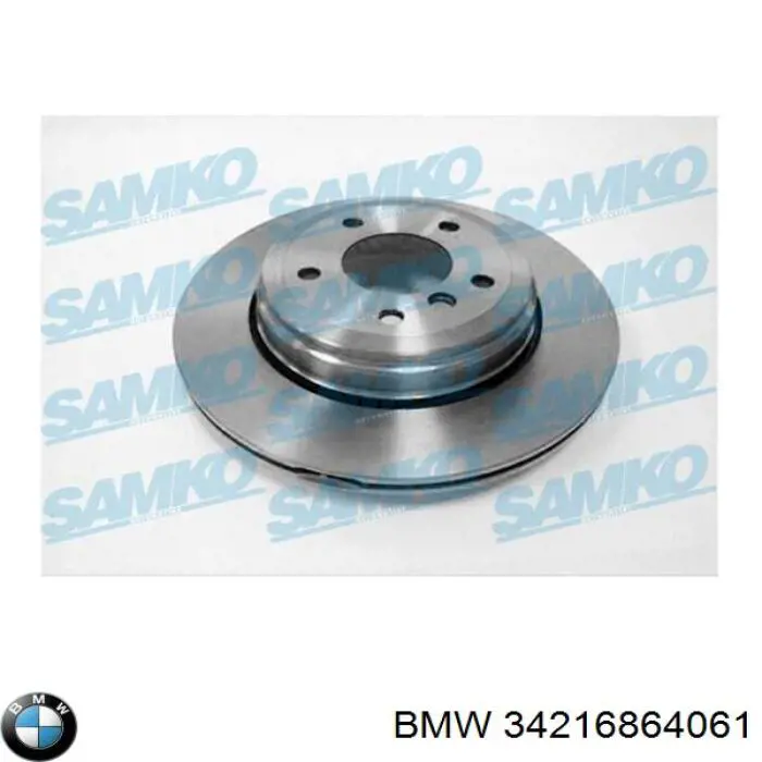 Tarcza hamulcowa tylna 34216864061 BMW