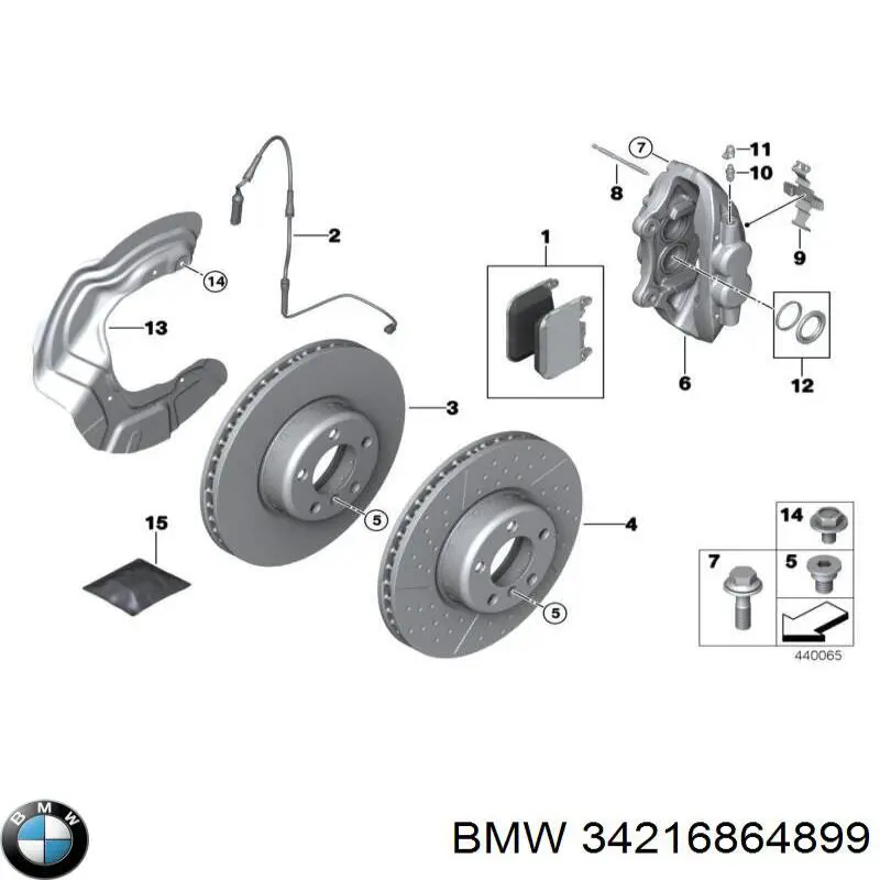 Tarcza hamulcowa tylna BMW 34216864899
