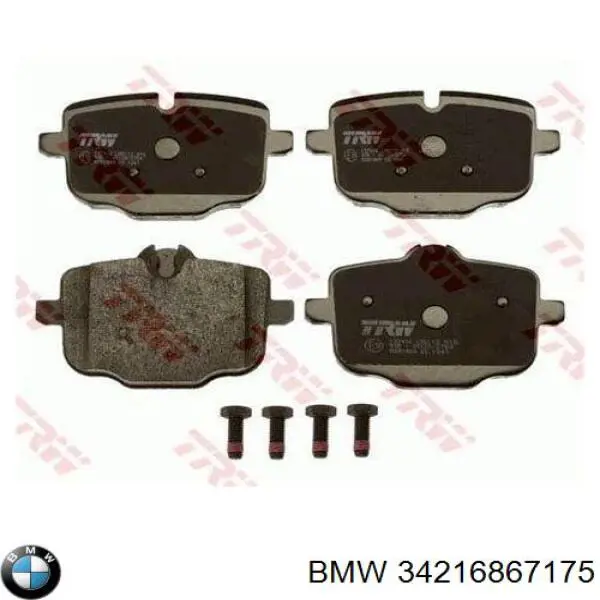 Do koszyka 34216867175 BMW Okładziny (klocki) do hamulców tarczowych tylne