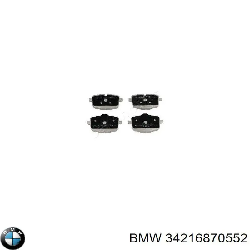 Okładziny (klocki) do hamulców tarczowych tylne BMW 34216870552 cena, od 29,45 USD