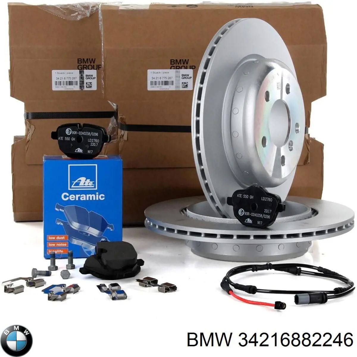Tarcza hamulcowa tylna BMW 34216882246 cena, od 228,65 USD