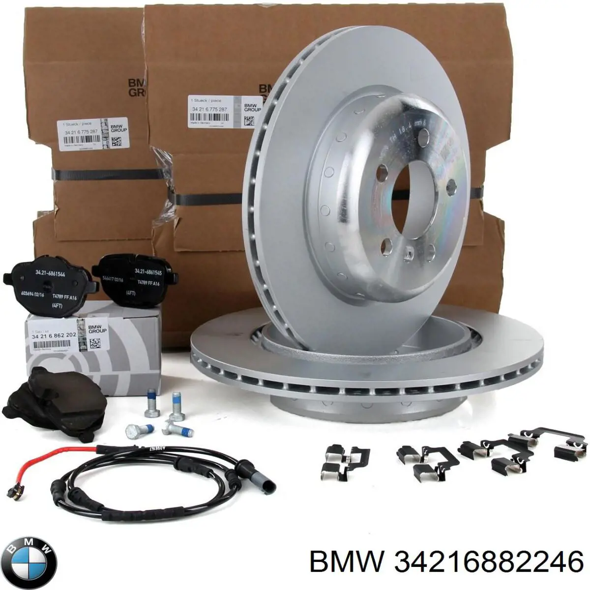 Tarcza hamulcowa tylna 34216882246 BMW