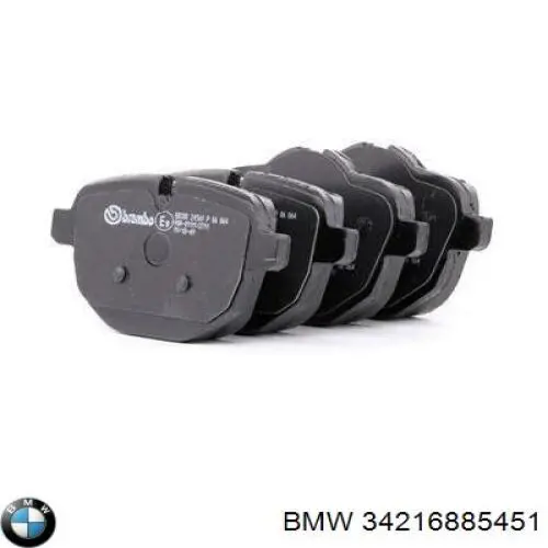 Okładziny (klocki) do hamulców tarczowych tylne BMW 34216885451 cena, od 25,98 USD