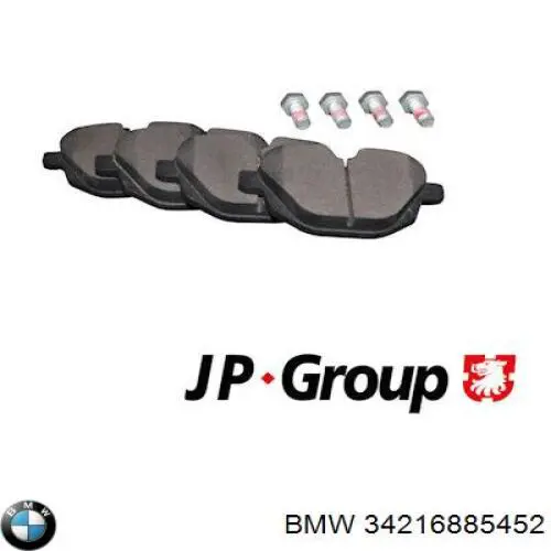 Okładziny (klocki) do hamulców tarczowych tylne BMW 34216885452 cena, od 25,98 USD