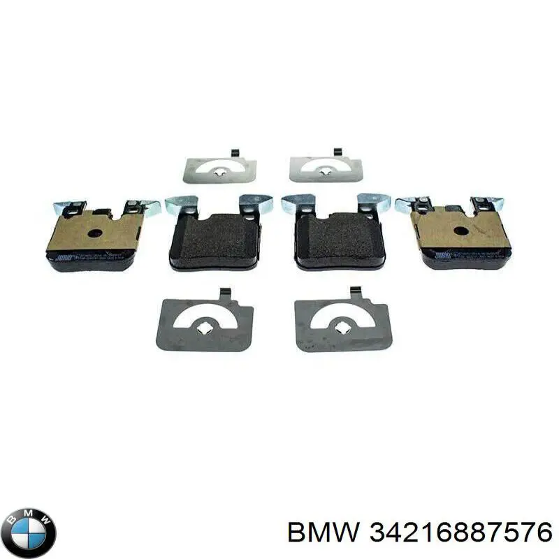 Okładziny (klocki) do hamulców tarczowych tylne BMW 34216887576 cena, od 41,04 USD