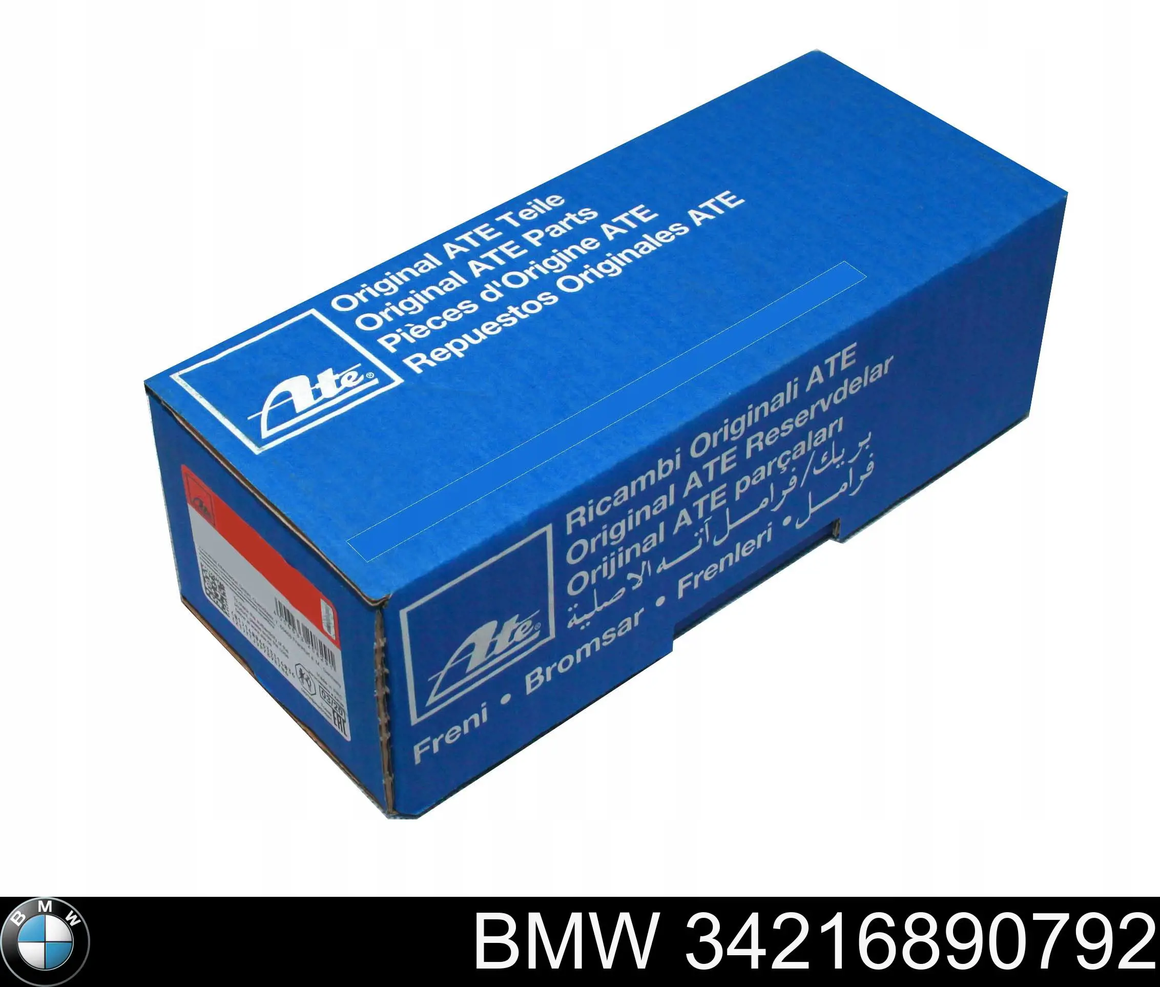 34216890792 BMW Czujnik zużycia klocków hamulcowych tylny
