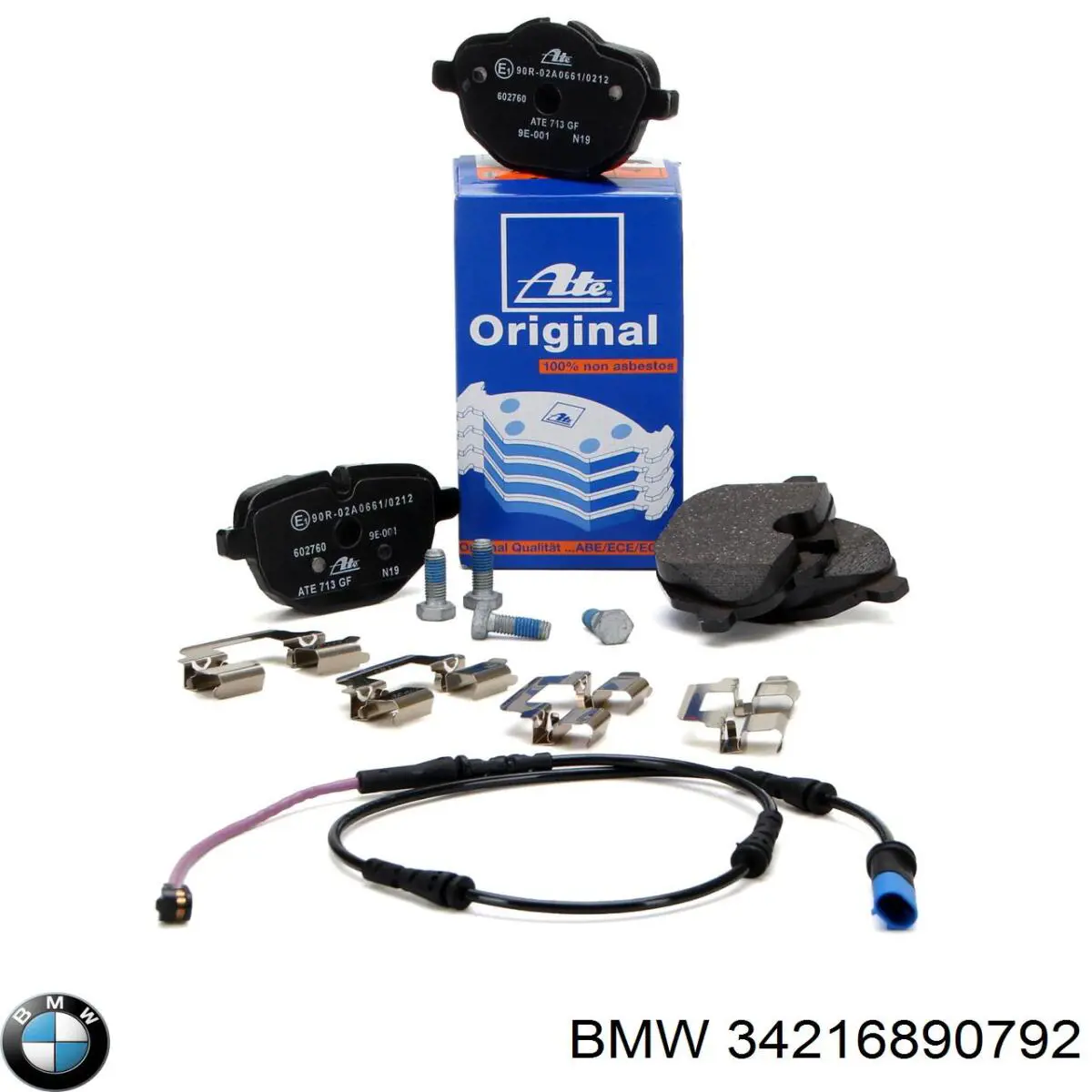 Czujnik zużycia klocków hamulcowych tylny 34216890792 BMW