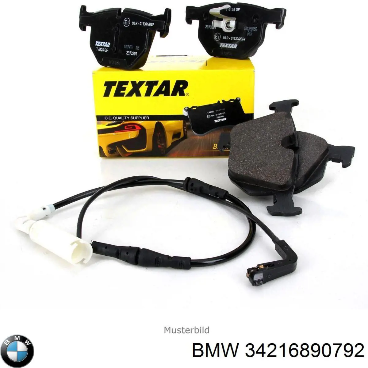 34216890792 BMW Czujnik zużycia klocków hamulcowych tylny