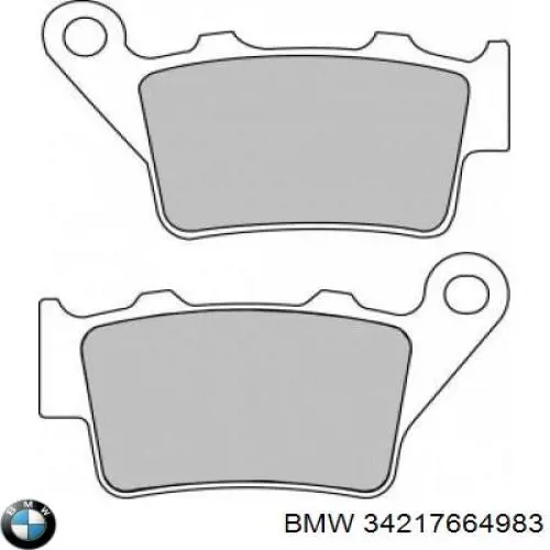 34217664983 BMW Okładziny (klocki) do hamulców tarczowych tylne