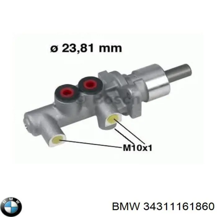 34311161860 BMW Główny cylinder hamulców