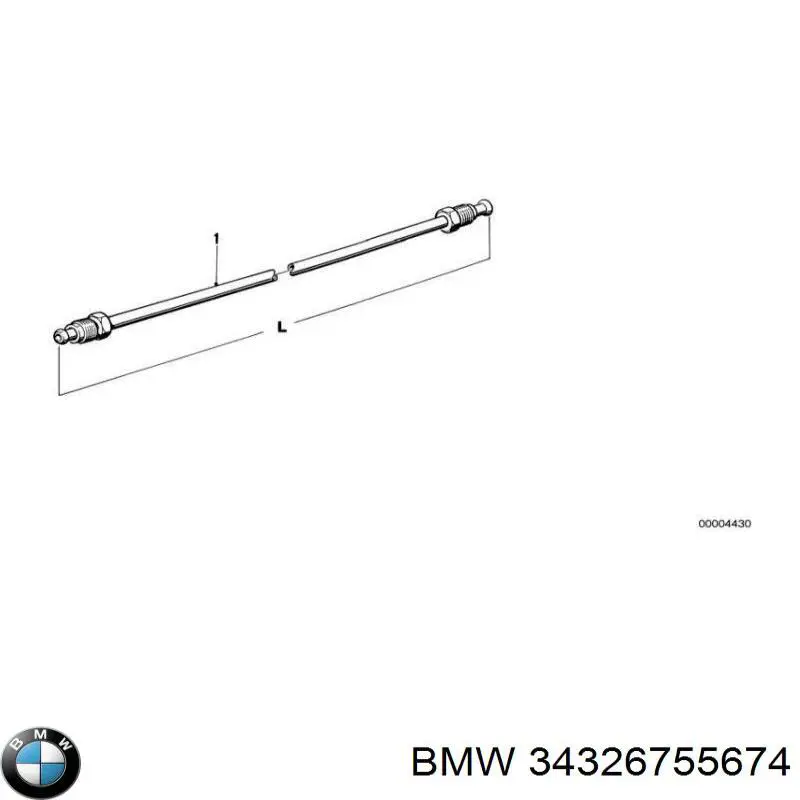 Rurka hamulcowa tylna prawa do BMW 5 (E39)