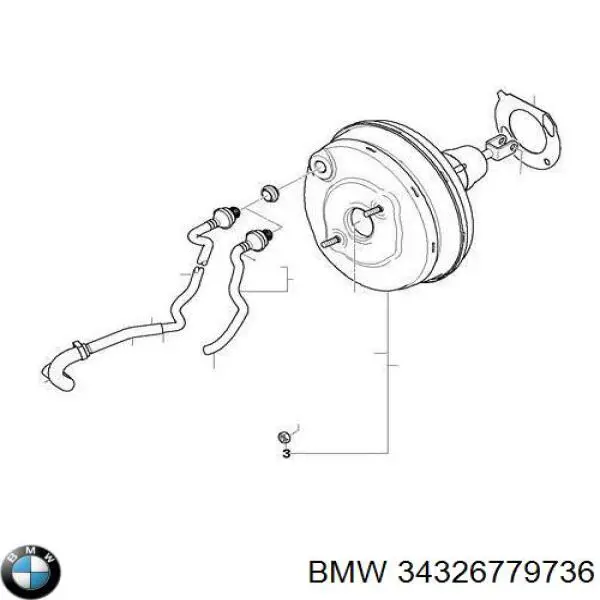 Wzmacniacz próżniowy hamulców BMW 34326779736 cena, od 166,85 USD