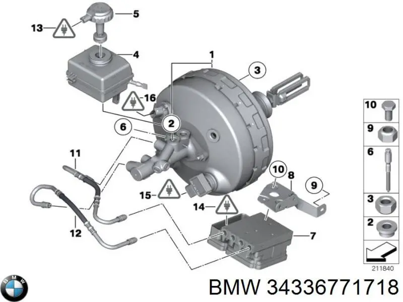 Zbiorniczek głównego cylindra hamulcowego (płynu hamulcowego) BMW X5 SUV (F15, F85) (2013 - 2018) cena, od 123,96 USD